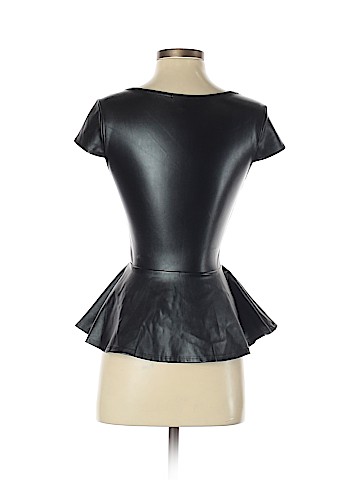 Charlotte Russe Faux Leather Top (view 2)