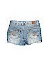 Justice 100% Cotton Solid Blue Denim Shorts Size 6 - photo 2