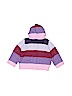 Gymboree 100% Acrylic Stripes Purple Cardigan Size 12-18 mo - photo 2
