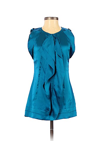 Diane von Furstenberg Short Sleeve Silk Top (view 1)