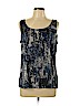 DKNY Blue Sleeveless Blouse Size L - photo 1