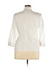 edward 100% Linen White 3/4 Sleeve Blouse Size XL - photo 2