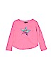 Gap Kids 100% Cotton Stars Pink Long Sleeve T-Shirt Size 6 - 7 - photo 1