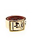 Nicole Miller Collection 100% Leather Metallic Gold Leather Belt Size S - photo 1