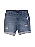 Place Princess 100% Cotton Solid Blue Denim Shorts Size 14 - photo 1
