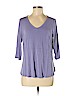 J.jill Purple 3/4 Sleeve Top Size M (petite) - photo 1