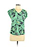 Liz Claiborne 100% Cotton Green Short Sleeve Top Size M (petite) - photo 1