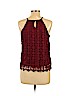 Monteau 100% Polyester Burgundy Sleeveless Blouse Size L - photo 2