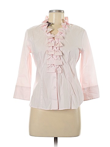 Talbots 3/4 Sleeve Button-Down Shirt (view 1)