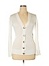 Tory Burch 100% Cotton White Cardigan Size XL - photo 1