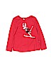 Justice 100% Cotton Red Long Sleeve T-Shirt Size 6 - photo 1