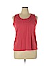 Lands' End 100% Cotton Red Sleeveless Top Size XL (petite) - photo 1