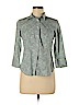 Talbots Green 3/4 Sleeve Button-Down Shirt Size 8 (petite) - photo 1