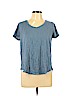 Ann Taylor LOFT 100% Cotton Blue Short Sleeve T-Shirt Size L - photo 1