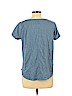 Ann Taylor LOFT 100% Cotton Blue Short Sleeve T-Shirt Size L - photo 2