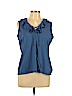 Chaps 100% Cotton Blue Sleeveless Top Size 1X - photo 1