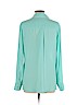 Express 100% Polyester Blue Long Sleeve Blouse Size L - photo 2