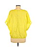 Ann Taylor LOFT 100% Cotton Yellow Short Sleeve Blouse Size S (petite) - photo 2