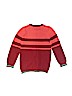 Johnnie b 100% Cotton Stripes Burgundy Pullover Sweater Size 10 - photo 2