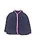 OshKosh B'gosh 100% Polyester Solid Blue Fleece Jacket Size 4T - photo 1