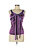 Proenza Schouler 100% Silk Purple Sleeveless Silk Top Size 8 - photo 1