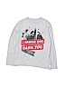 Gap Kids 100% Cotton Graphic Gray Long Sleeve T-Shirt Size M (kids) - photo 1