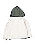 Old Navy 100% Polyester Solid Ivory Zip Up Hoodie Size 3 - photo 2