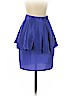 Amanda Uprichard 100% Silk Blue Silk Skirt Size P (petite) - photo 1