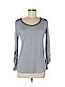 3.1 Phillip Lim Gray Long Sleeve Silk Top Size M - photo 1