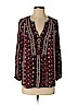 Lucky Brand 100% Rayon Burgundy Long Sleeve Blouse Size S - photo 1