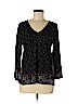 Lucky Brand Black Long Sleeve Top Size M - photo 1