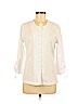 Draper's & Damon's White Long Sleeve Top Size S (petite) - photo 1