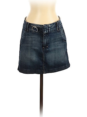 7 For All Mankind Denim Skirt (view 1)