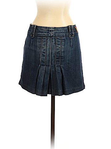 7 For All Mankind Denim Skirt (view 2)