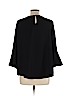 Apt. 9 100% Polyester Black Long Sleeve Blouse Size L - photo 2