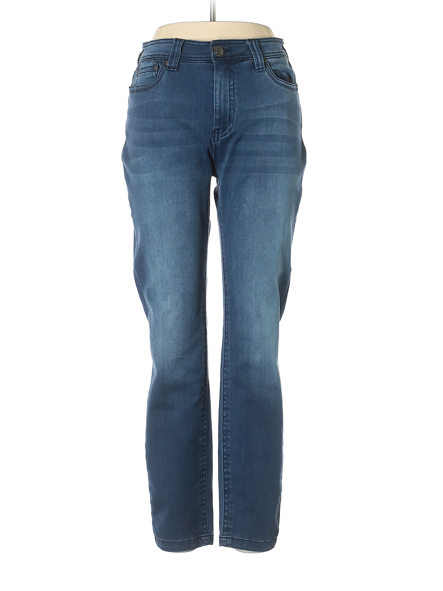 Reba Solid Blue Jeans Size 12 - 76% off | thredUP