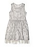 Rare Editions 100% Polyester Silver Special Occasion Dress Size 12 - photo 1