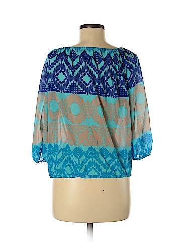 Trina Turk 3/4 Sleeve Silk Top (view 2)