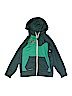 Nike 100% Polyester Green Zip Up Hoodie Size M (kids) - photo 1