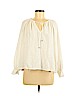Splendid 100% Cotton Ivory Long Sleeve Top Size M - photo 1