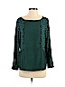 Ann Taylor LOFT 100% Polyester Green Long Sleeve Blouse Size S (petite) - photo 1