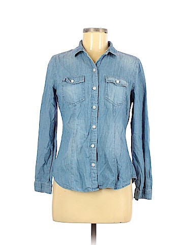 Ann Taylor LOFT Long Sleeve Button-Down Shirt (view 1)