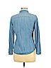 Ann Taylor LOFT 100% Cotton Blue Long Sleeve Button-Down Shirt Size M (petite) - photo 2