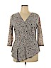 Nine West 100% Polyester Ivory 3/4 Sleeve Blouse Size 1X - photo 1