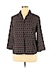 Sag Harbor 100% Polyester Black Long Sleeve Blouse Size 16 - photo 1