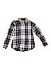 The Children's Place 100% Cotton Blue Long Sleeve Button-Down Shirt Size 5 - 6 - photo 1
