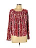 Lucky Brand Red Long Sleeve Top Size L - photo 1