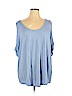 Cable & Gauge Blue Short Sleeve Top Size 2X - photo 1