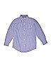 The Children's Place 100% Cotton Blue Long Sleeve Button-Down Shirt Size 7 - 8 - photo 1