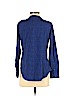 Apt. 9 100% Polyester Blue Long Sleeve Blouse Size S (petite) - photo 2